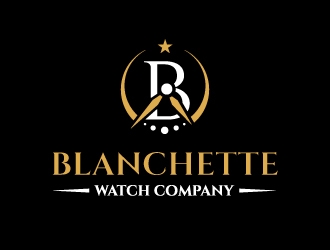 Blanchette Watch Company logo design by design_brush