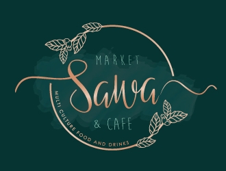 Sawa Market & Cafe  logo design by REDCROW