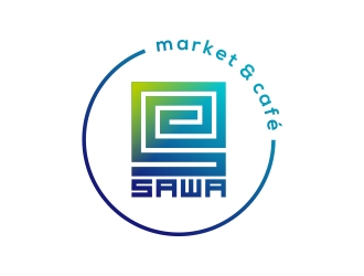 Sawa Market & Cafe  logo design by Mbezz