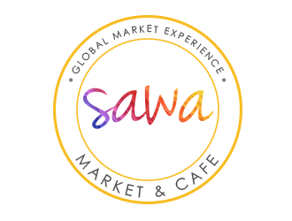 Sawa Market & Cafe  logo design by BeDesign