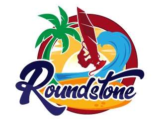 Roundstone Windsurfing logo design by Suvendu