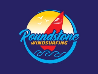 Roundstone Windsurfing logo design by REDCROW