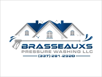 Brasseauxs Pressure Washing LLC logo design by Shabbir