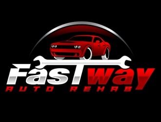 Fastway Auto Rehab logo design by DreamLogoDesign