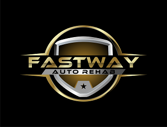 Fastway Auto Rehab logo design by Republik
