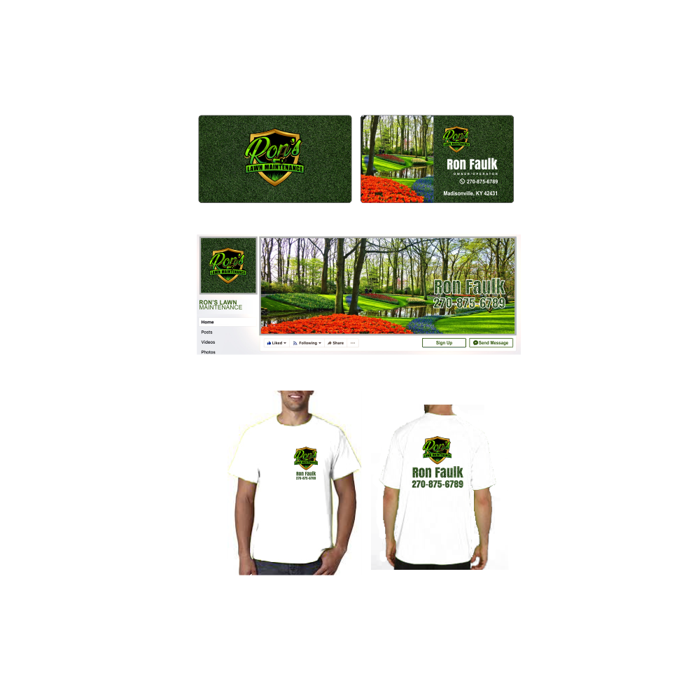 Ron’s Lawn Maintenance  logo design by TMOX