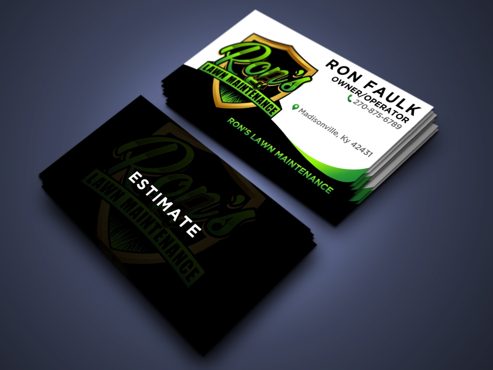 Ron’s Lawn Maintenance  logo design by aRBy