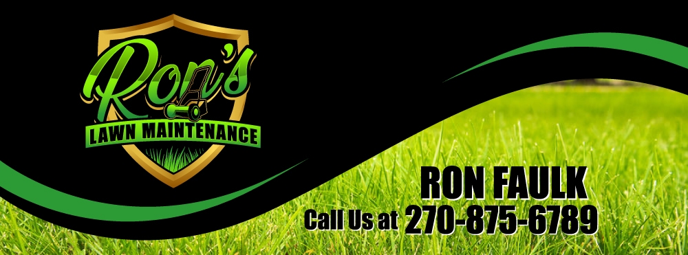 Ron’s Lawn Maintenance  logo design by LogOExperT