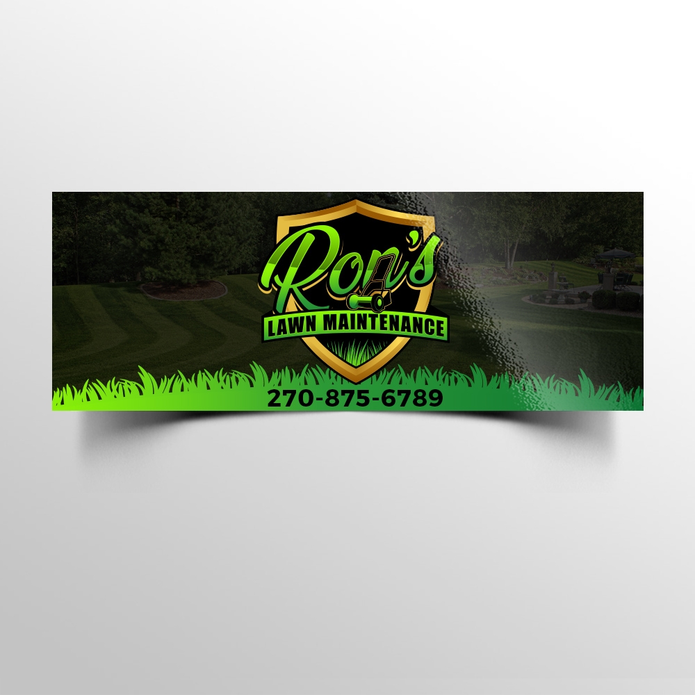 Ron’s Lawn Maintenance  logo design by scriotx