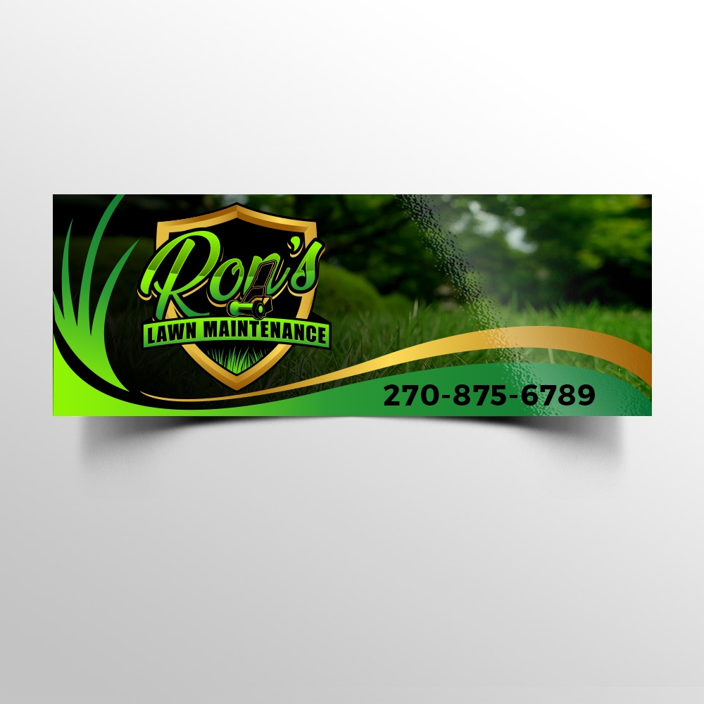 Ron’s Lawn Maintenance  logo design by scriotx