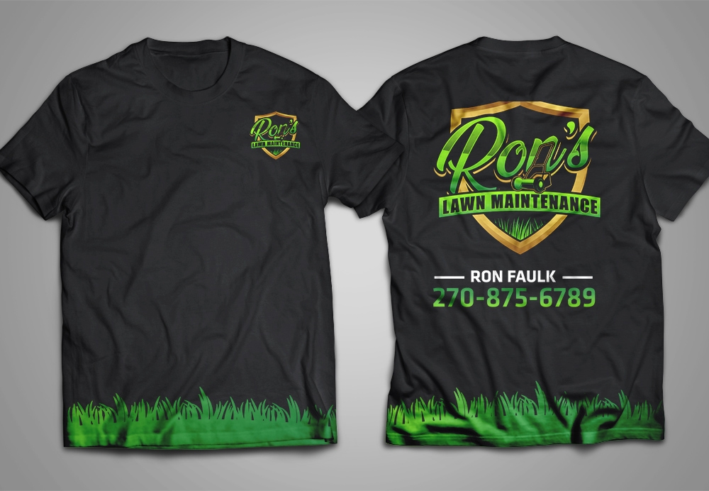 Ron’s Lawn Maintenance  logo design by scriotx