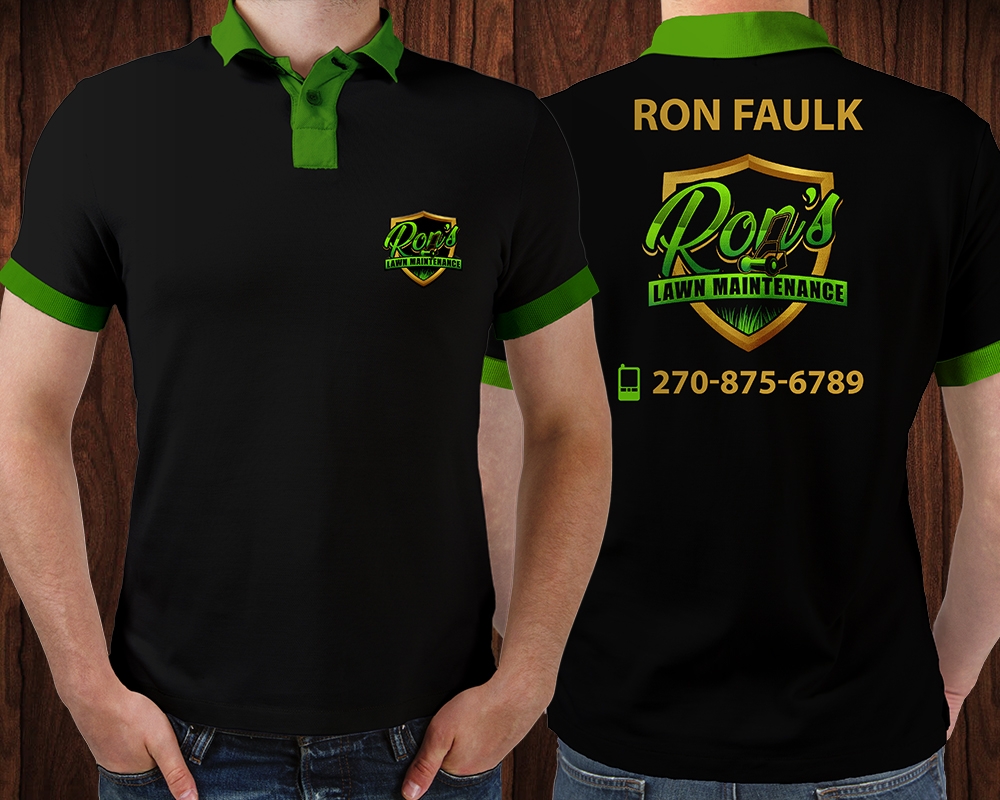 Ron’s Lawn Maintenance  logo design by MastersDesigns