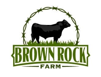 BrownRock Farm logo design by karjen