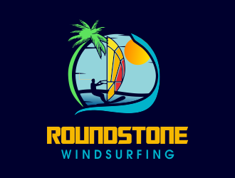 Roundstone Windsurfing logo design by JessicaLopes