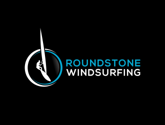 Roundstone Windsurfing logo design by ubai popi