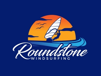 Roundstone Windsurfing logo design by MarkindDesign