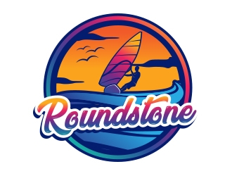 Roundstone Windsurfing logo design by MarkindDesign