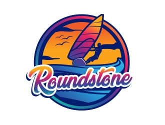 Roundstone Windsurfing logo design by MarkindDesign