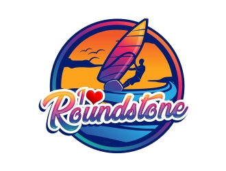 Roundstone Windsurfing logo design by MarkindDesign