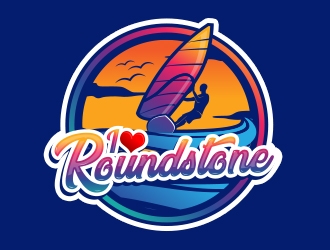 Roundstone Windsurfing logo design by MarkindDesign