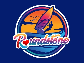 Roundstone Windsurfing logo design by MarkindDesign