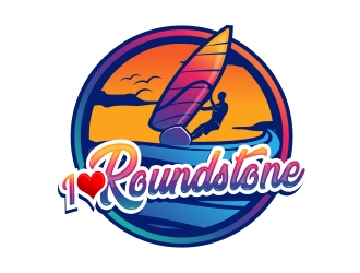 Roundstone Windsurfing logo design by MarkindDesign