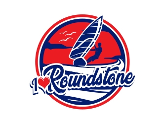 Roundstone Windsurfing logo design by MarkindDesign