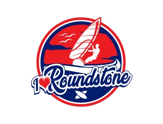 Roundstone Windsurfing logo design by MarkindDesign