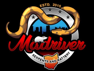 Madriver Serpents and Rattery logo design by Suvendu