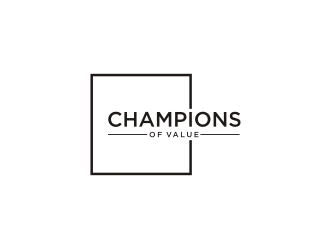 Champions of Value logo design by Franky.