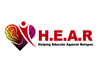 Helping Educate Against Relapse (H.E.A.R)  logo design by BeDesign