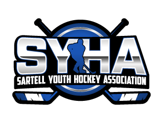 Sartell Youth Hockey Association logo design by lestatic22