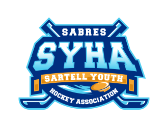 Sartell Youth Hockey Association logo design by Panara