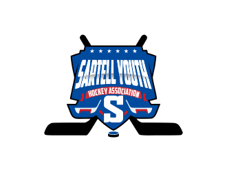 Sartell Youth Hockey Association logo design by giphone