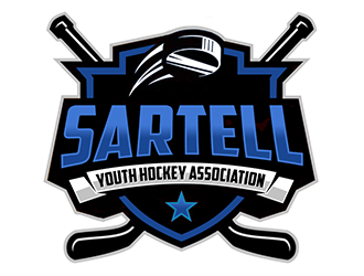 Sartell Youth Hockey Association logo design by Optimus