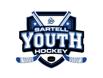 Sartell Youth Hockey Association logo design by MarkindDesign