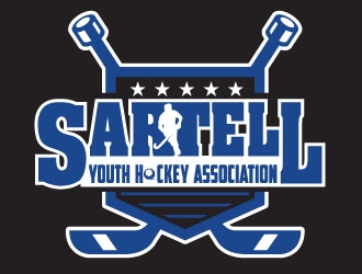 Sartell Youth Hockey Association logo design by Suvendu