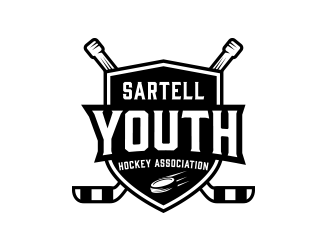 Sartell Youth Hockey Association logo design by keylogo