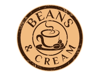 Beans & Cream logo design by abss