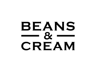 Beans & Cream logo design by BlessedArt