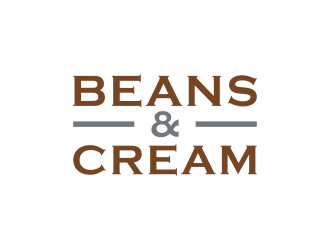 Beans & Cream logo design by BlessedArt
