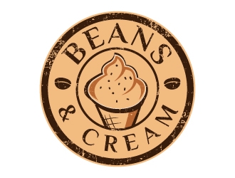 Beans & Cream logo design by abss