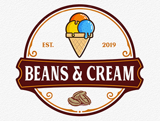 Beans & Cream logo design by Optimus
