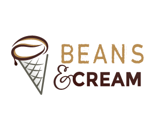 Beans & Cream logo design by MonkDesign