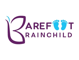 Barefoot Brainchild logo design by MonkDesign