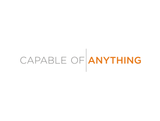 Capable of Anything  logo design by Diancox