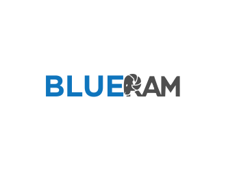 Blue Ram logo design by giphone