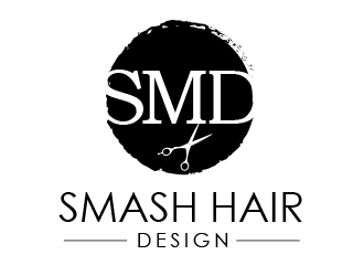 Smash Hair Design logo design by BeDesign