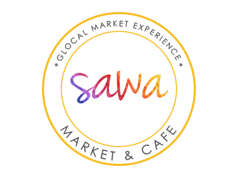 Sawa Market & Cafe  logo design by BeDesign