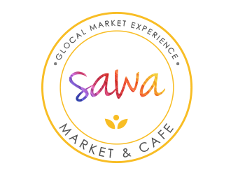 Sawa Market & Cafe  logo design by BeDesign